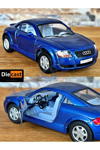 TOYFEST أودي TT كوبيه سحب قطرة يموت - سيارة معدنية قابلة للجمع مع أبواب مصبوبة - 11.5 سم