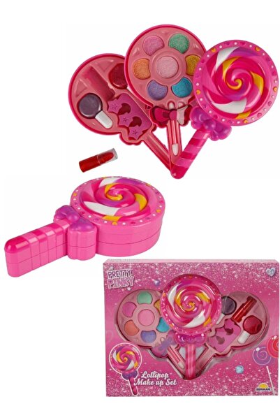 TOYFEST CE Kalite Belgeli Sürülebilir Lolipop Şekilli 2 Katlı Makyaj Güzellik...