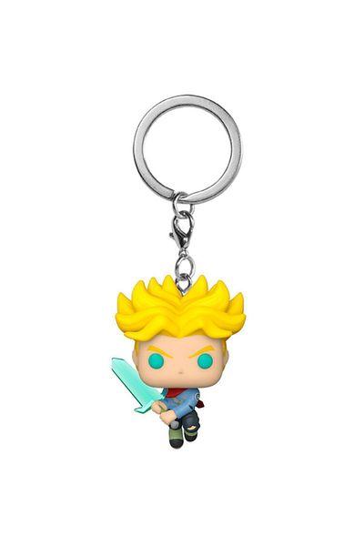 TOYFEST Funko Pocket Pop Dragon Ball Super Saiyan Trunks with Sword Figure Keychain - 5 CM