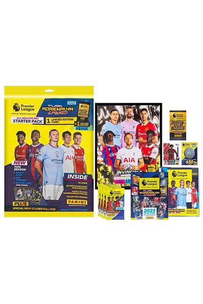 Panini حزمة Premier League Adrenalyn 2022-23 Mega Starter 32659