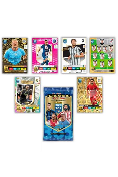 TOYFEST بطاقات لاعب كرة القدم Panini Adrenalyn Fifa 365 - 2023 الرسمية (24 حزمة)