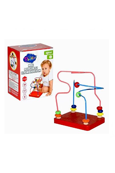 TOYFEST Playwood Kutuda Ahşap Mini Boncuklu Koordinasyon