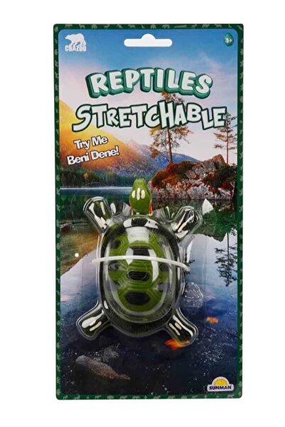 TOYFEST Esneyebilen Streç Hayvanlar - Kaplumbağa ( 12 Cm )