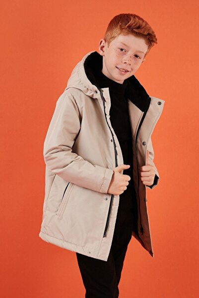 Lela Hooded Puffer Coat with Zipper Pockets Boy's COAT 6492325