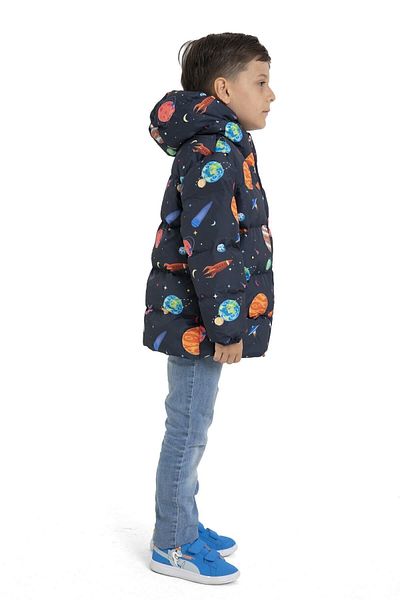 Montland Jachetă de iarnă cu glugă, fleece, cu model Planet Star și parka