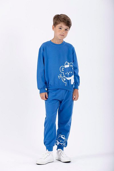 zepkids Set de trening pentru băieți, ursuleț cu pălărie