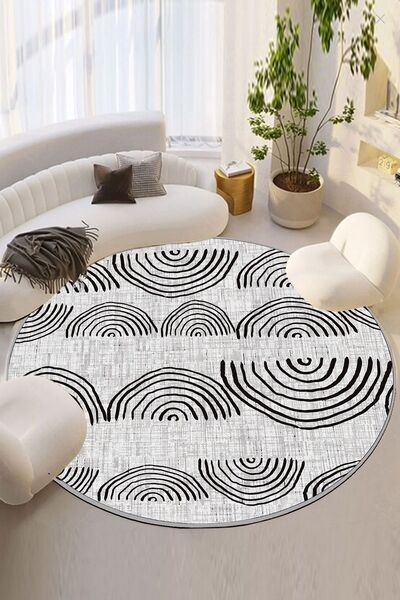 Chilai Home Buckle Grey Çap Dekoratif Halı Djth