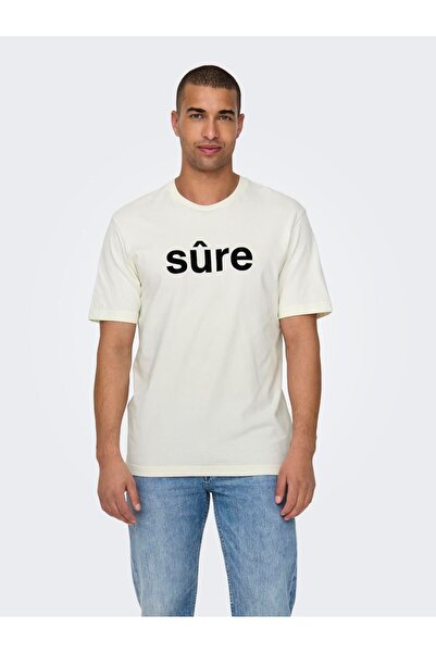 Only & Sons Onskarter Reg Ss Tee Men T-Shirt 22028713 Cloud Dancer