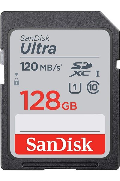 SanDisk بطاقة ذاكرة Ultra Sdhc/sdxc 128 جيجابايت و120 ميجابايت/ثانية فئة 10 UHS-I Sdsdun4-128g-gn6ın