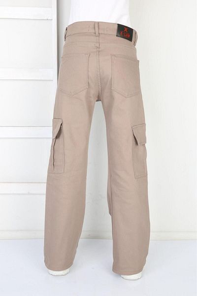 Pina Kids Girl's Flare Leg Linen Cargo Pants
