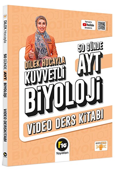 F10 Yayınları Dilek Hocayla 50 Günde AYT Biyoloji Video Ders Kitabı