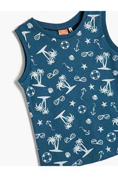 Koton Baby Boy Sleeveless Printed Tank Top