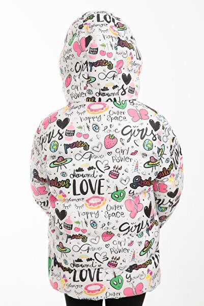 Firststops Дівчатка з капюшоном з флісу літні метелики з візерунком зимове надувне пальто пальто куртка парка