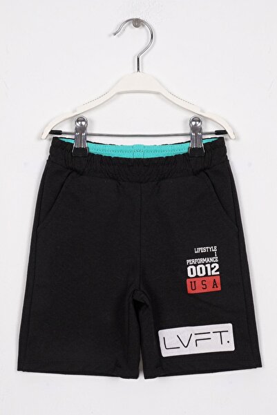 zepkids Чоловічий дитячий чорний капрі - з принтом USA