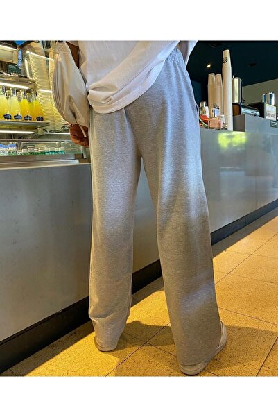 RE7EDİ Gri baggy bol kesim eşofman