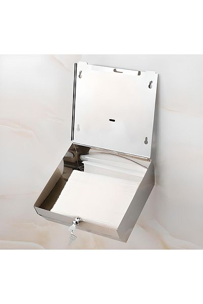 Maxiflow Θήκη για χαρτοπετσέτα Z Fold 400 Wc Διανομέας χαρτιού Chrome Z Fold 400 Θήκη για χαρτοπετσέτα Επιτοίχια