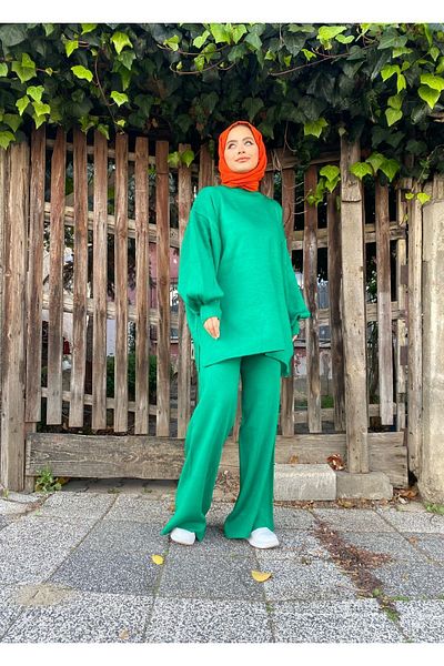 TUMA Basic Balloon Collar Knitwear Set