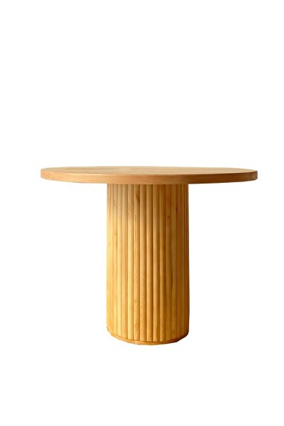 Woodenbend Mirla Ahsap Naturel Masa 110x110