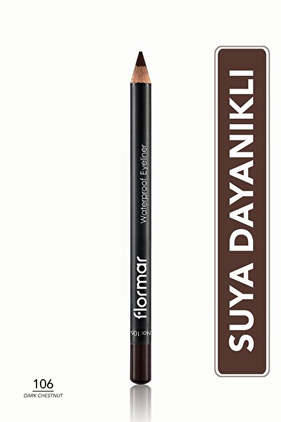Flormar Suya Dayanıklı Göz Kalemi - Koyu Kahverengi Waterproof