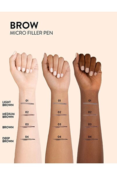 Flormar Kaş Maskarası Ve Kaş Farı - Brow Micro Filler Pen 001 Light Brown 47000097-001