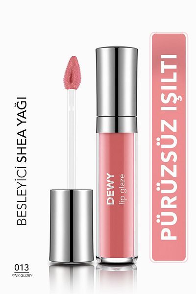 Flormar Nourishing Lip Gloss - Dewy Lip Glaze - 013 Pink Glory-8682536068253