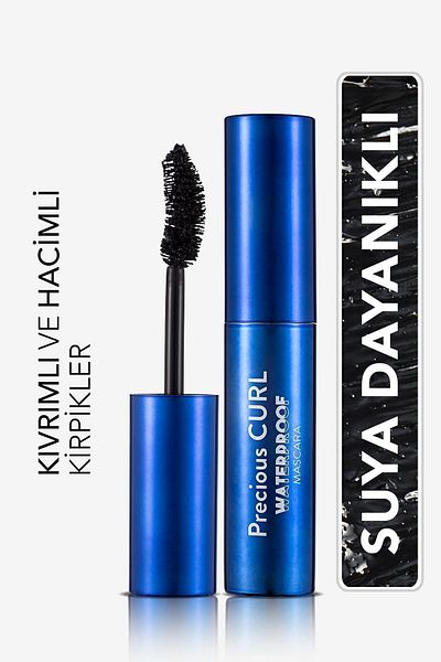 Flormar Volume and Curl Waterproof Mascara (DENSY BLACK) - Precious Curl Mascara - 003 -8690604542376