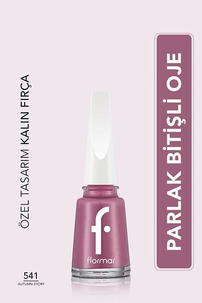 Flormar High Pigmented Shiny Nail Polish - Nail Enamel - 541 Autumn Story - 8682536047845