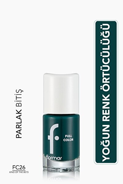 Flormar Yoğun Pigmentli Parlak Oje-full Color Nail Enamel-fc26 Kıng Of The Bets-8690604310623