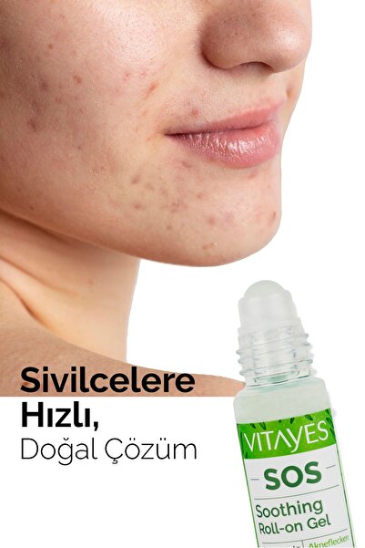 VITAYES Yüz Temizleme Jeli Cilt Problemlerini SOS Onarıcı Doğal Çay Ağacı Özlü Serum Avantajlı Set