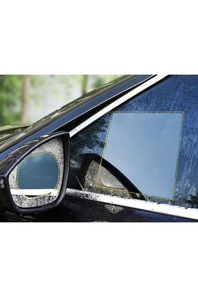 Zeki Karga Auto Vehicle Rear View Mirror Car Glass Rain Water Slider Protective Film 4 Pcs