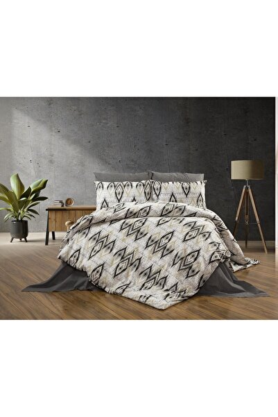 elgeyar Bumbac natural luxos și durabil - Set de lenjerie de pat dublu, moale...