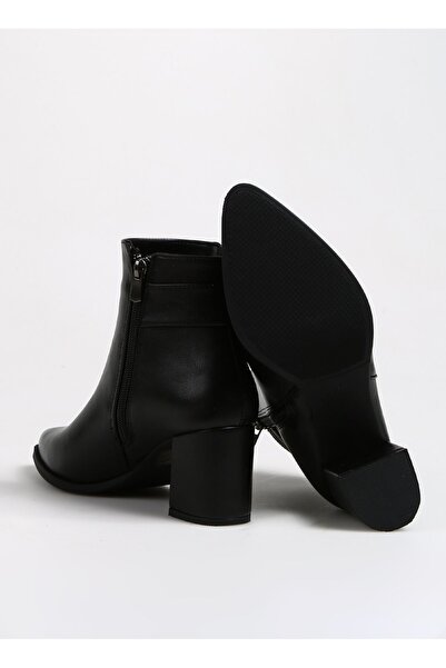 F By Fabrika Siyah Kadın Topuklu Bot HAYLE