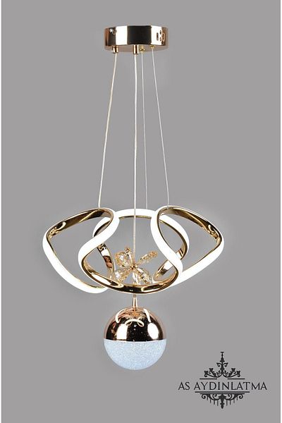 as aydınlatma Led Chandelier 3 Colors SmallDron- BulkGold(living Room, Kitchen, Bedroom, Corner)