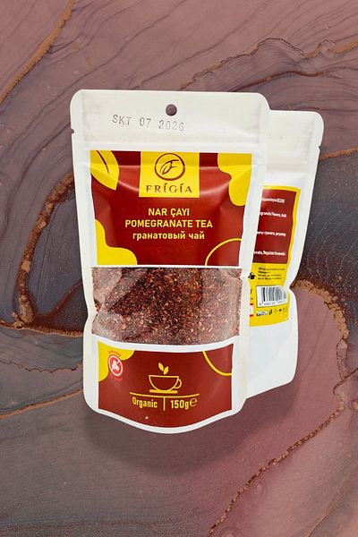 Frigia Pomegranate seed and Pomegranate shell - Hibiscus and Pomegranate Flower 150 Grams