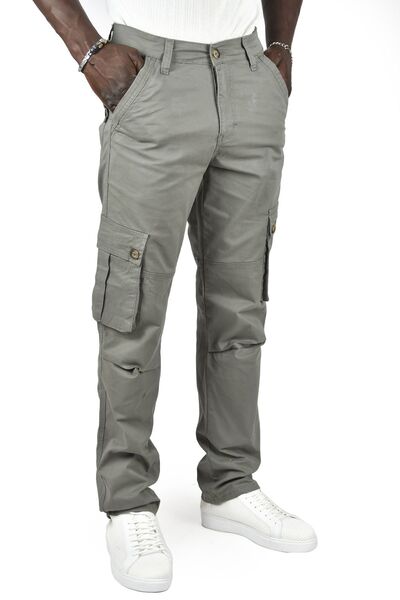 DeepSEA Water Green Wide Cut Seasonal Gabardine Men's Cargo Pants with Pockets 1705421