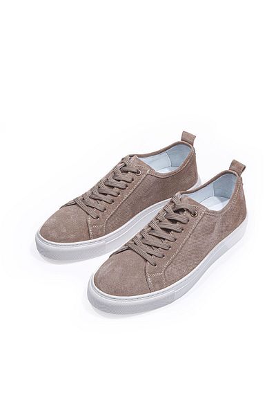 Vantaggio Ανδρικό Suede Sneaker - Valon Sand, με κορδόνια και διάτρηση