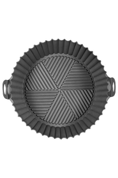 KORKMAZ Black Silicone Airfryer Cooking Bowl