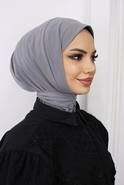 feronis Хіджаб для жінок з кнопками, готовий тюрбан-шаль _Füme