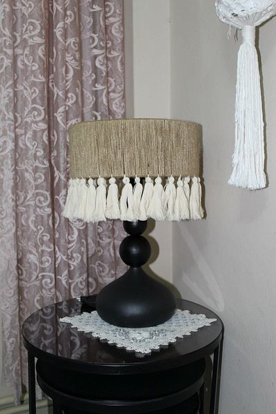 571 Store Casa Foot Jute - Lampshade Night Lamp and Bedside Decorative Lamp
