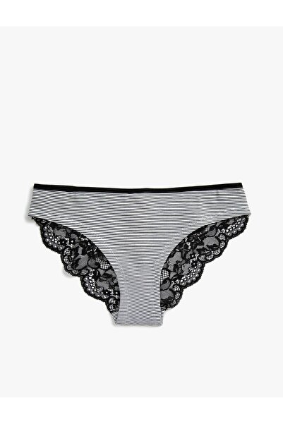 Koton Βαμβακερή δαντέλα Λεπτομερή βραζιλιάνικη βασική κιλότα