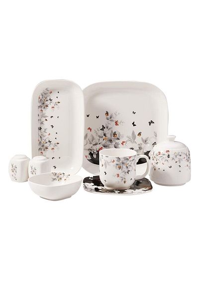 KORKMAZ Kappa Collection A8625 - 28 Piece Breakfast Set