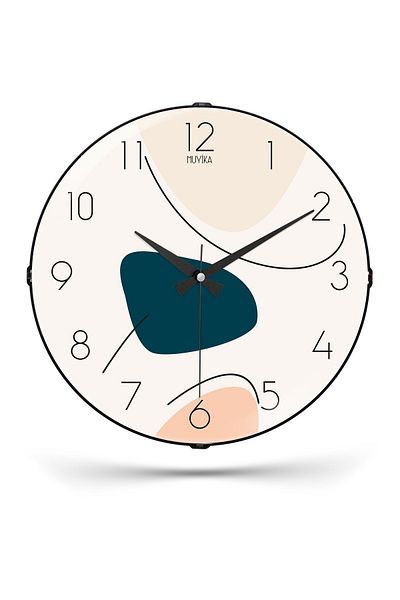 Muyika Design Muyika Colo Bombe Real Glass Silent Mechanism 36cm Wall Clock Pds-36