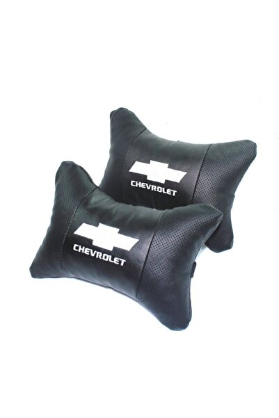 Premium Pernă de gât de lux cu logo Chevrolet, din piele artificială dublă