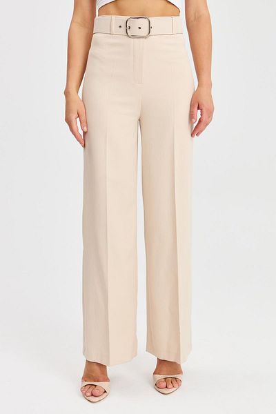 Two Mail Belted Trousers STONE