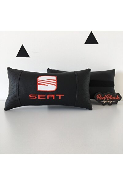 RedBlack Garage Redblack Luxury Δερμάτινο Μαξιλάρι Αυχένα Καθίσματος Αυτοκινήτου