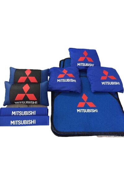 Mitsubishi Mıtsubıshı Mavi Penye Kılıf,kemer Konforu,deri Yastık Ve Halı Pasp...
