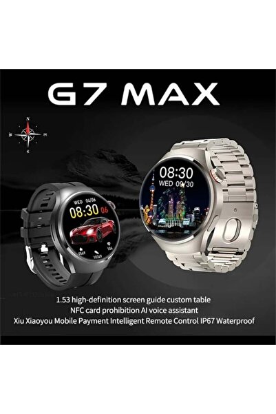 Basriko Watch 8 Sk22 Akıllı Saat Yuvarlak Kasa Çelik Kordon