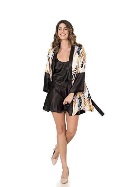 MOONGIRL Kadın Sabahlık Gecelik Takım