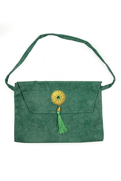 ihvan online Nubuk Orta Boy Kuranı Kerim Taşıma Çantası Yeşil