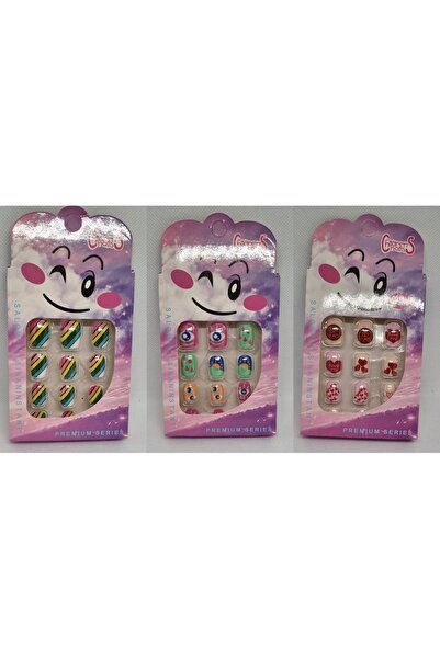 KÜÇÜKKANATLAR Çocuk Takma Tırnak 3Lü